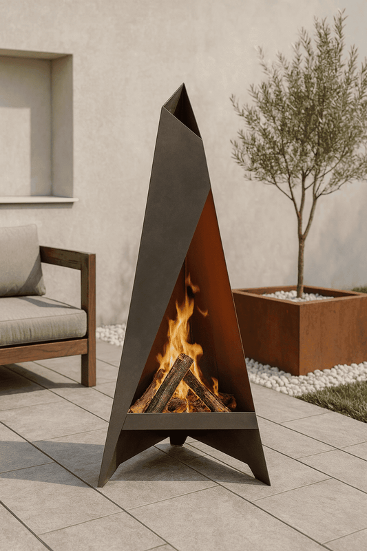 Brasero en métal design : chaleur, esthétique et convivialité pour vos soirées - EH Créations