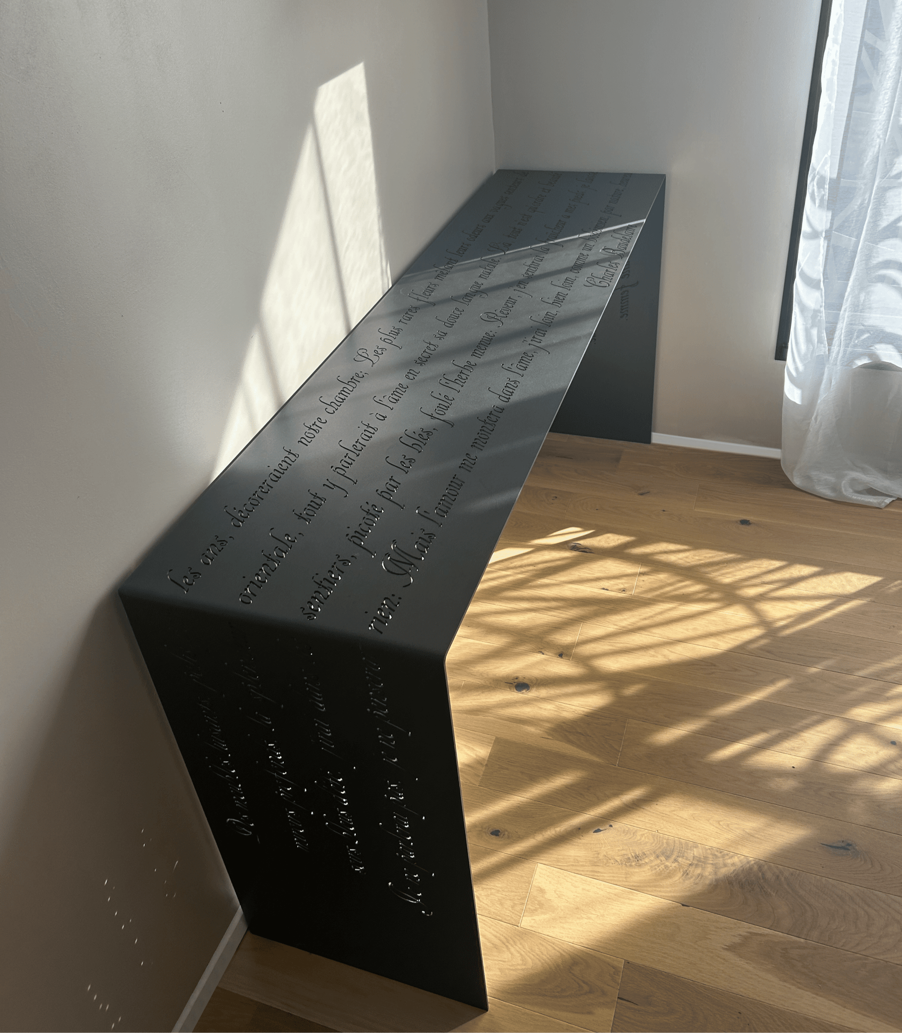 Console Poème Baudelaire - EH Créations