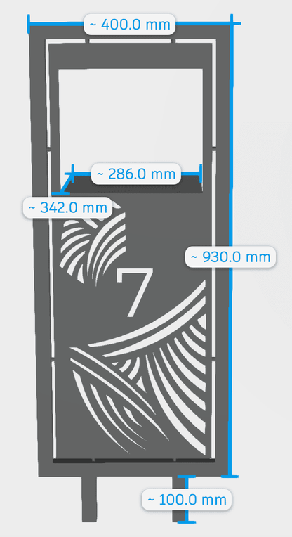 Support Boite aux Lettres RUKO - Modèle NATUR - EH Créations